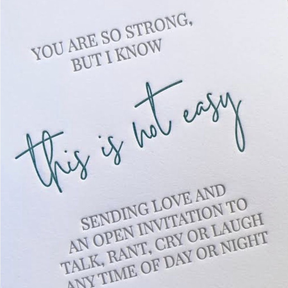 Teal and White Inspirational Thank You Cards